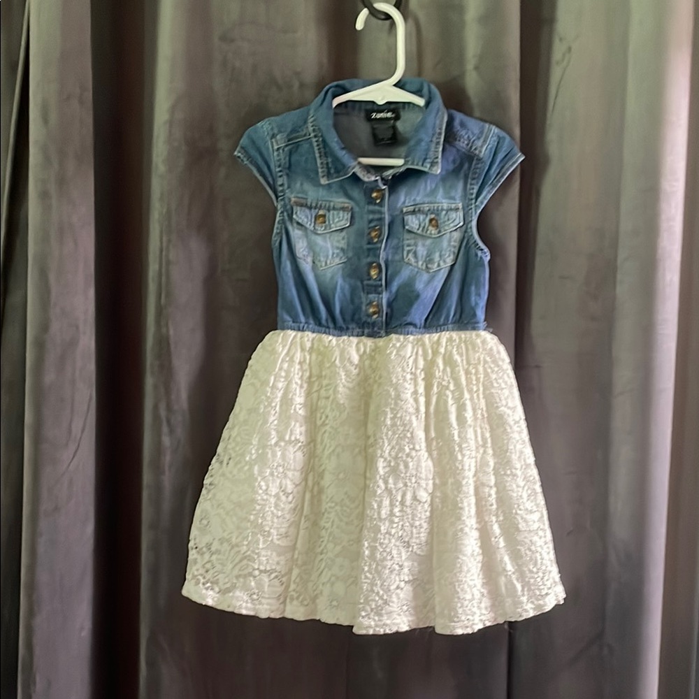 Denim & Lace Kids Dress
